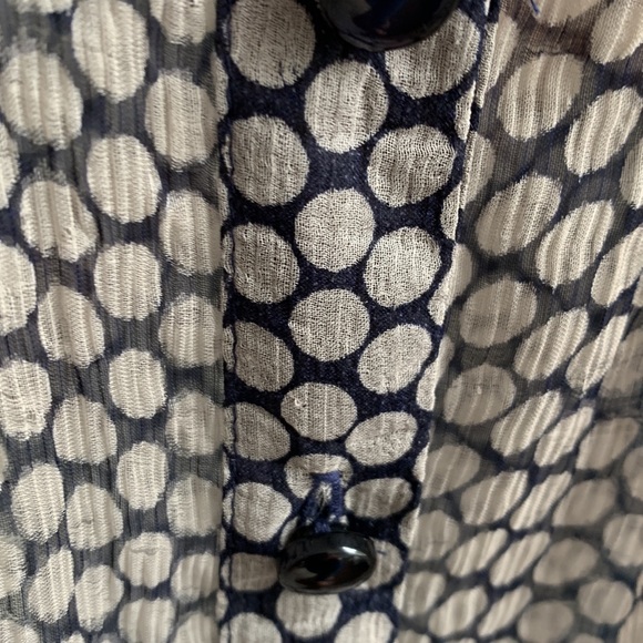 KENAR sheer silk blouse- size Medium - Picture 7 of 8